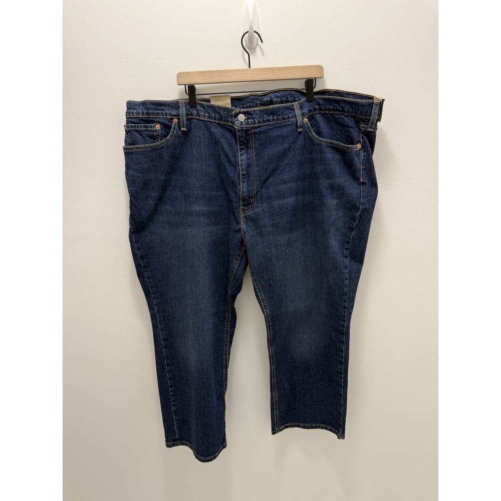 Levi's 541 Athletic Taper Jeans Levis Men's Size 52 X 28 Dark Wash Stretch Denim